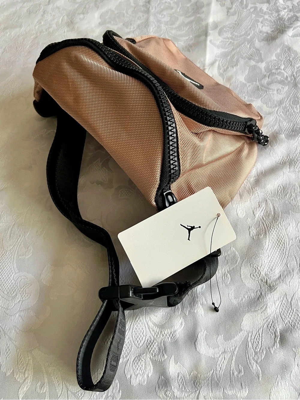 Jordan Rose Gold and Black Waist Pack UNISEX